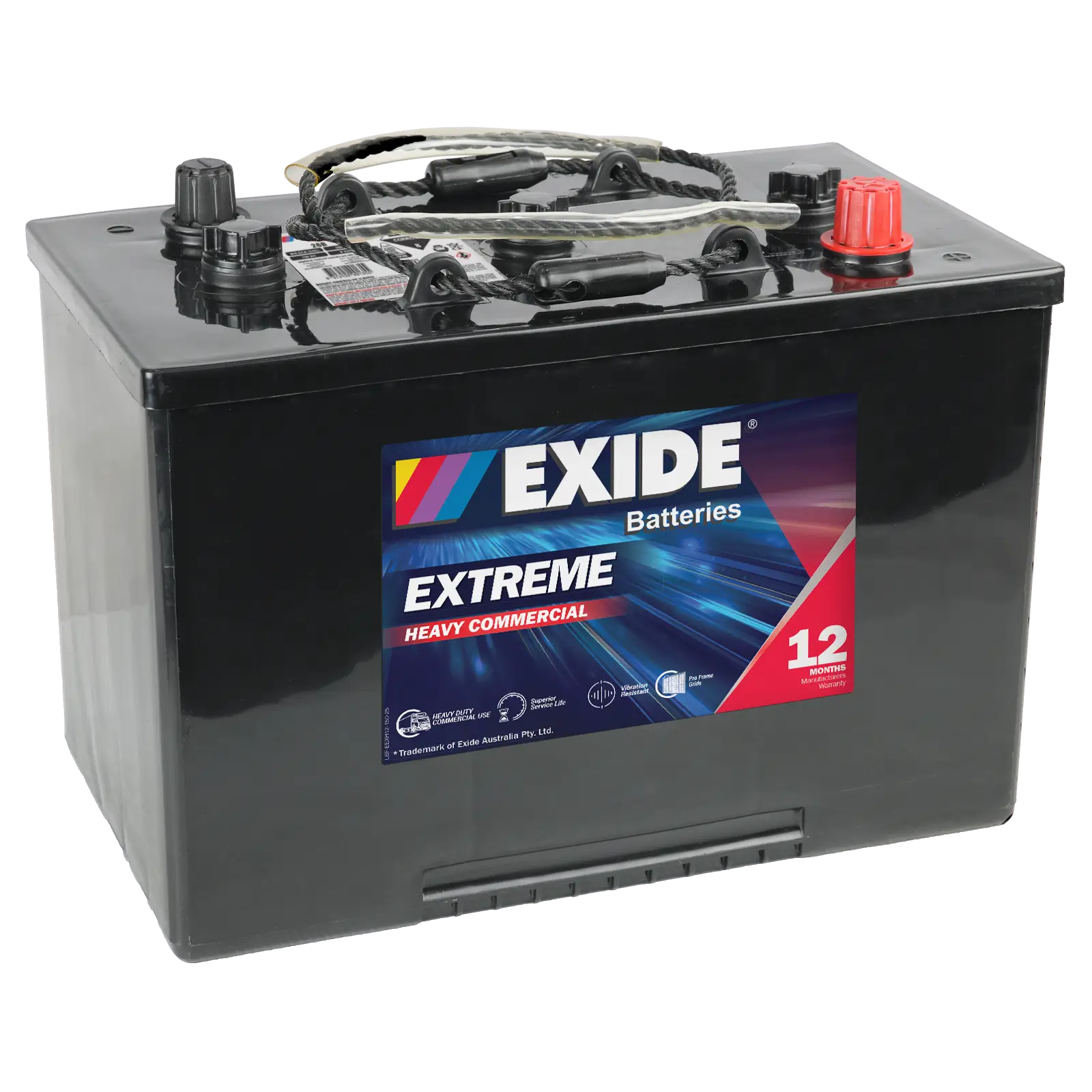 Exide 26B 12V Heavy Commercial Battery - 915CCA, 300min RC, 150Ah. Reliable power for demanding applications.