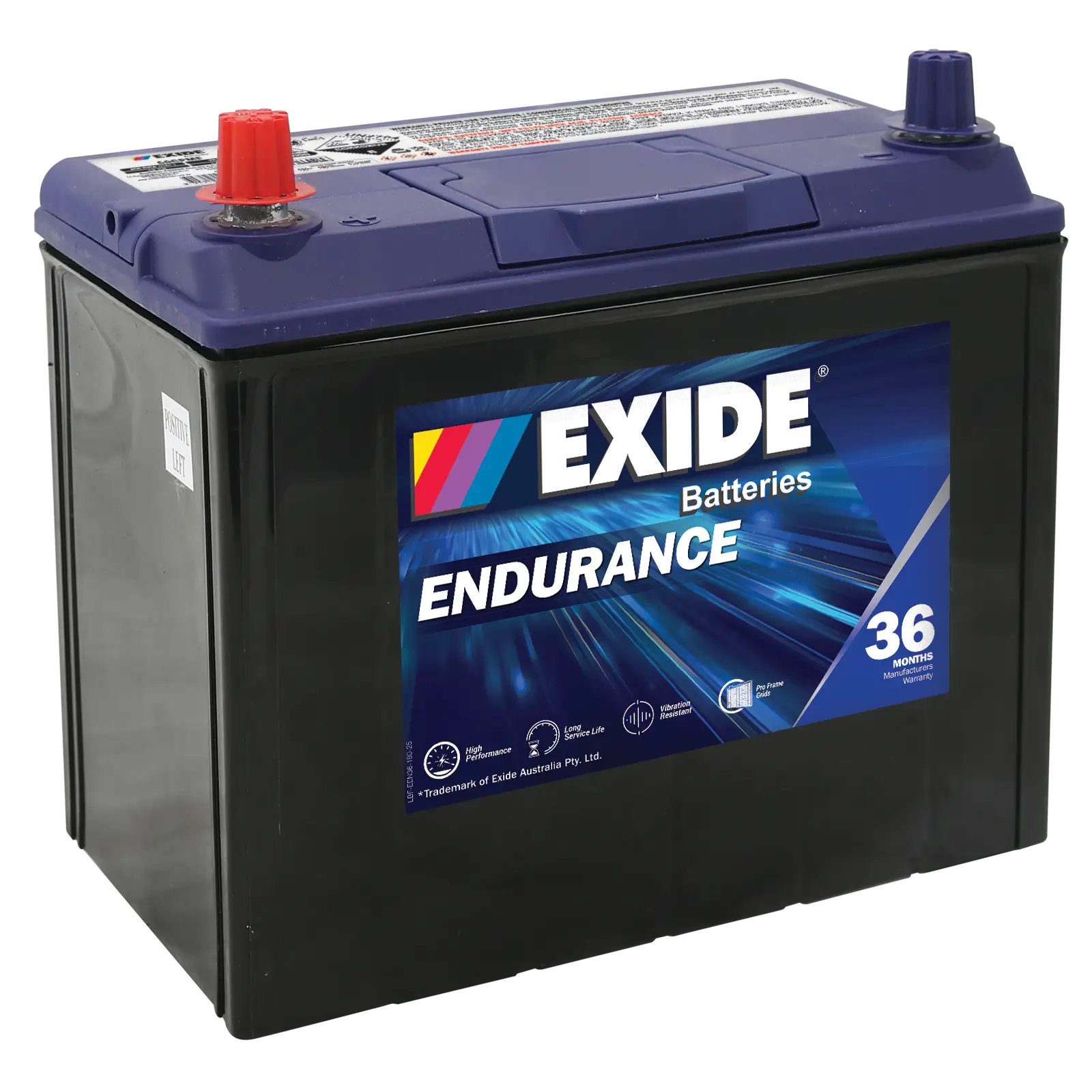 Exide 60CPMF 12V Passenger Vehicles Battery - 430CCA, 76min RC, 48Ah. Ideal for Conventional Applications.