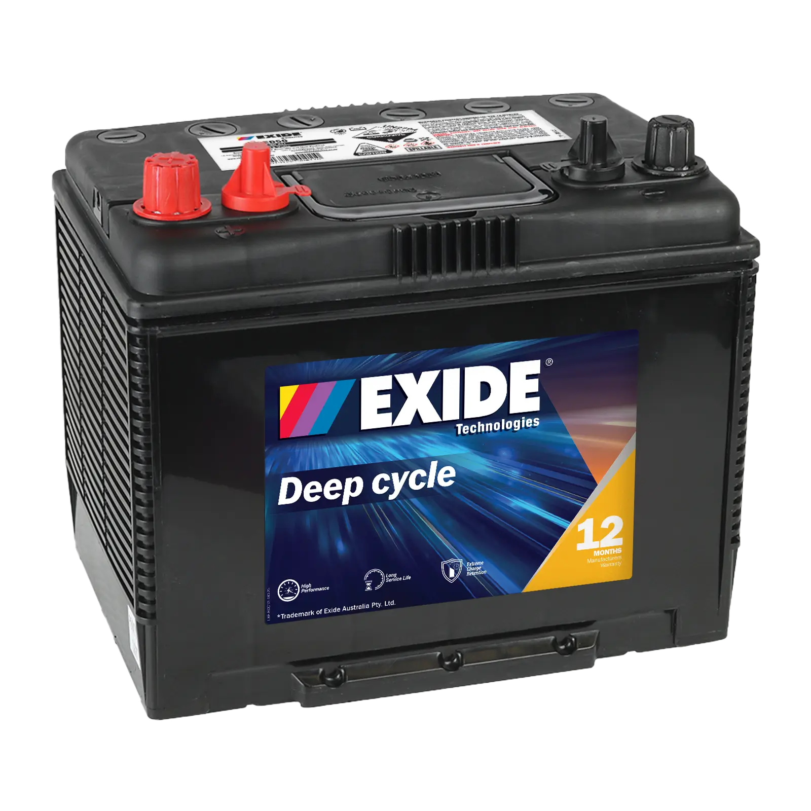 Exide ED50 6V Deep Cycle Battery - 90Ah. Ideal for Recreational Deep Cycle Applications.