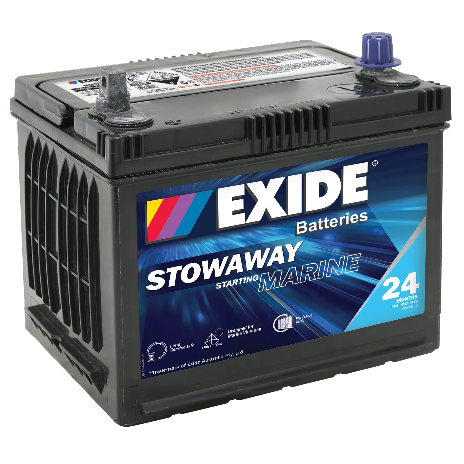 Exide MSST22 12V Marine Battery - 620CCA, 110min RC, 61Ah. Ideal Marine Vehicles.