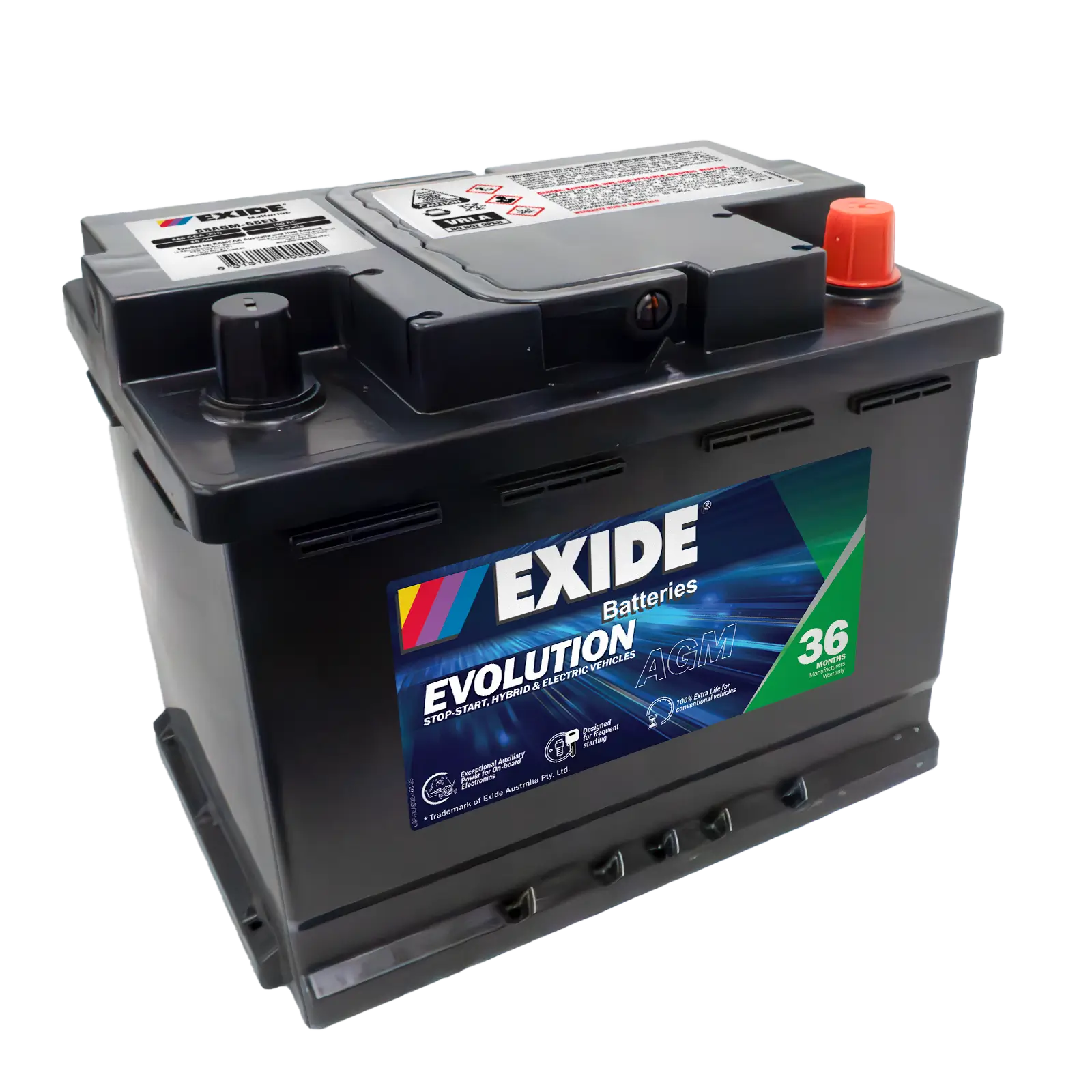 Exide SSAGM-55EU 12V AGM Battery - 680CCA, 100min RC, 60Ah. Ideal for Stop-Start, Hybrid & Electric Vehicles.