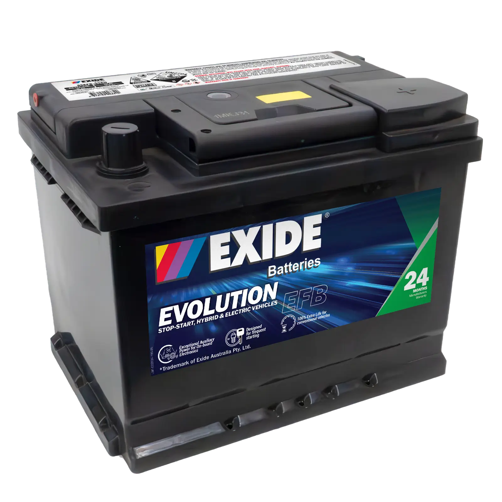 Exide SSEFB-55EU 12V Stop-Start EFB Battery - 610CCA, 60Ah, 100min RC. Ideal for Stop-Start, Hybrid & Electric Vehicles.