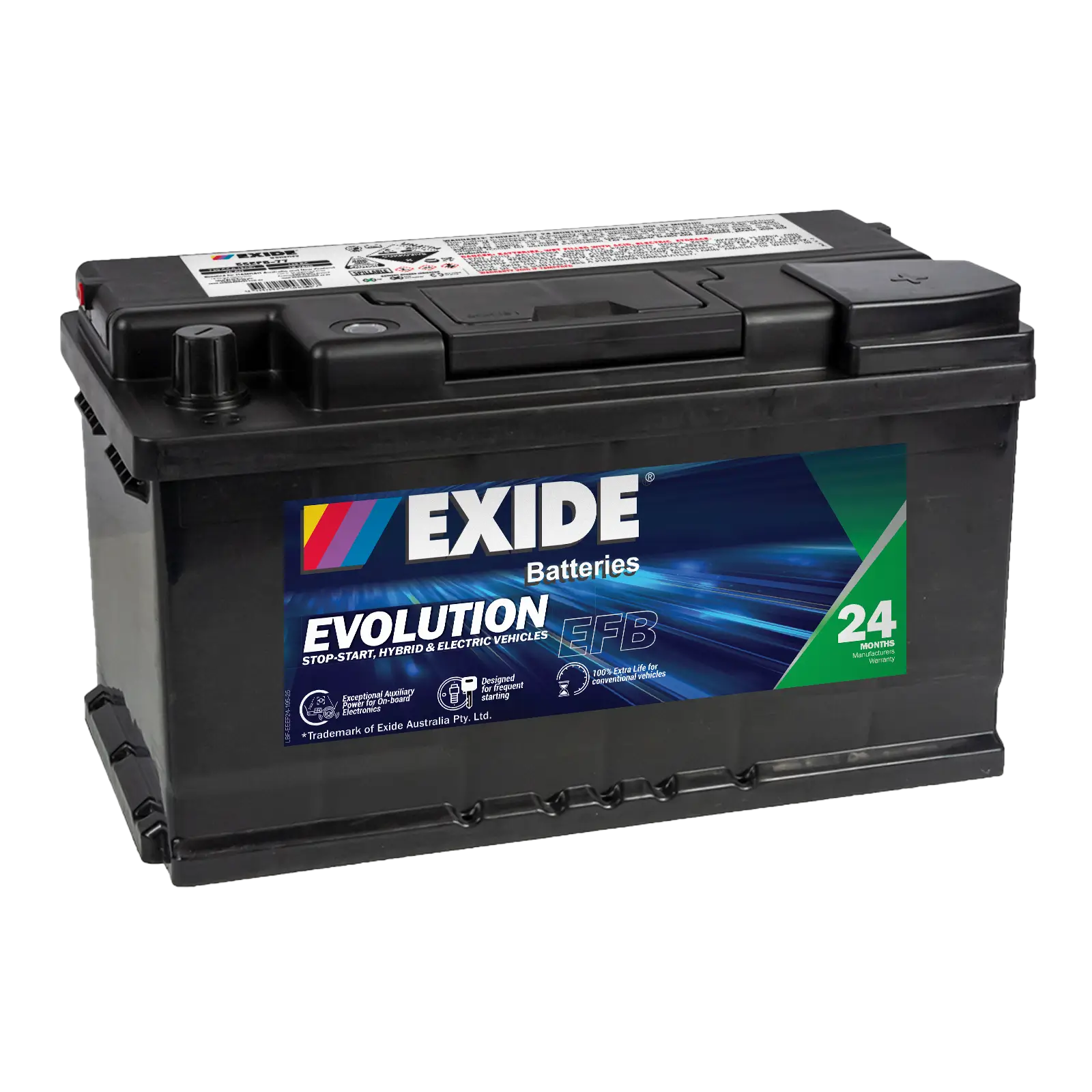 Exide SSEFB-77 12V Stop-Start EFB Battery - 730CCA, 75Ah, 125min RC. Ideal for Stop-Start, Hybrid & Electric Vehicles.