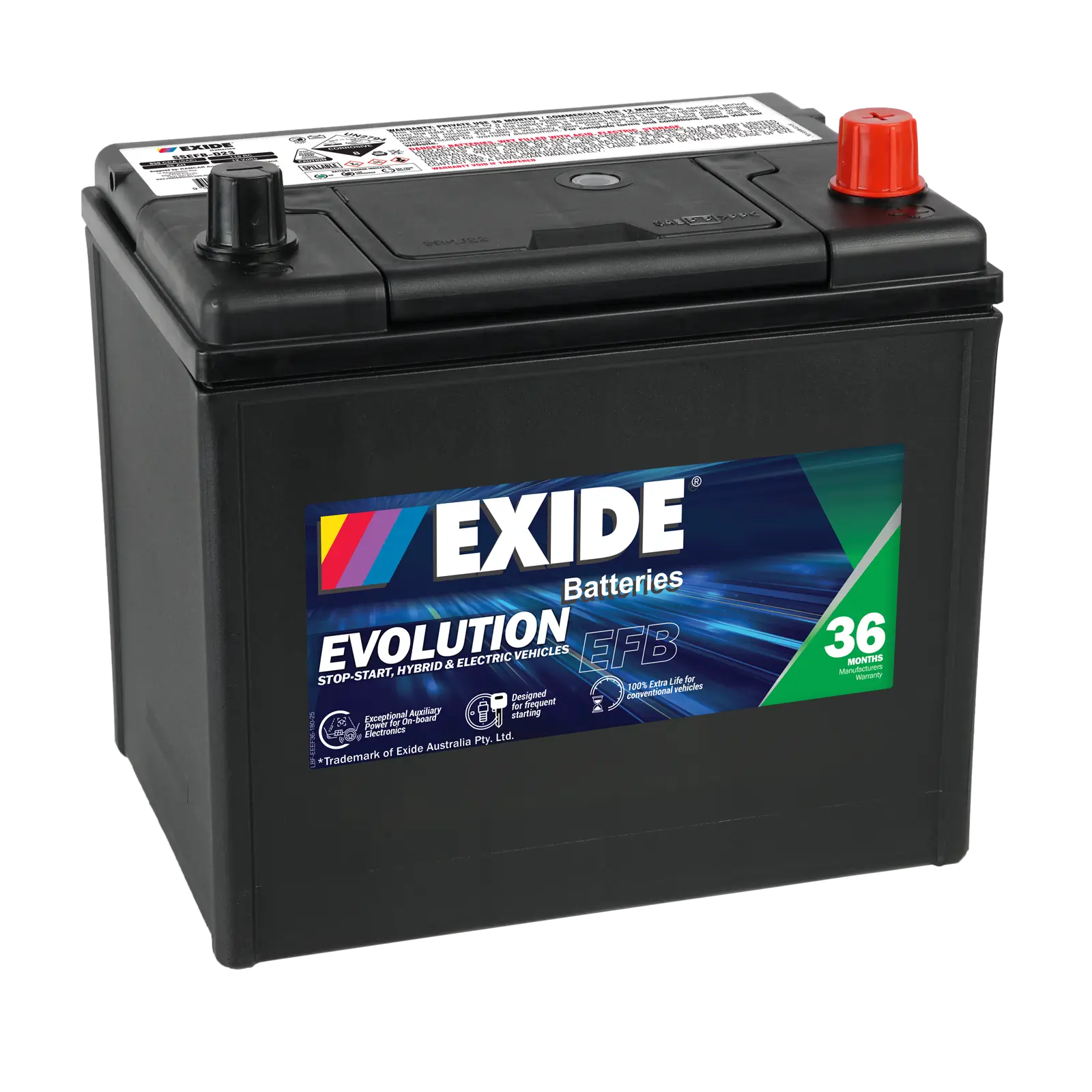 Exide SSEFB-D23 12V Stop-Start EFB Battery - 650CCA, 65Ah, 110min RC. Ideal for Stop-Start, Hybrid & Electric Vehicles.