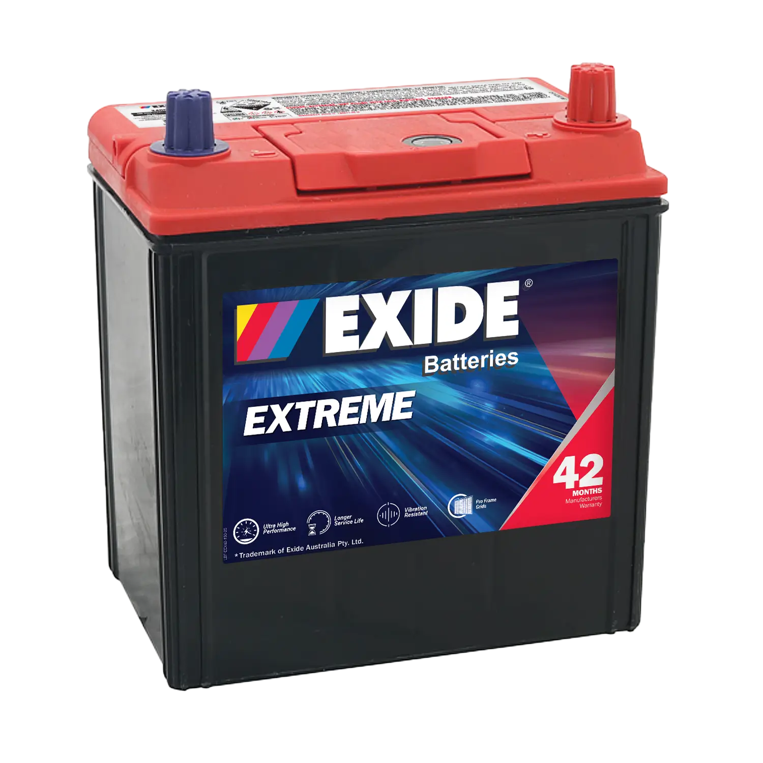 Exide X40CPMF 12V Conventional Battery - 400CCA, 45Ah, 75min RC. Ideal for Passenger Vehicles.