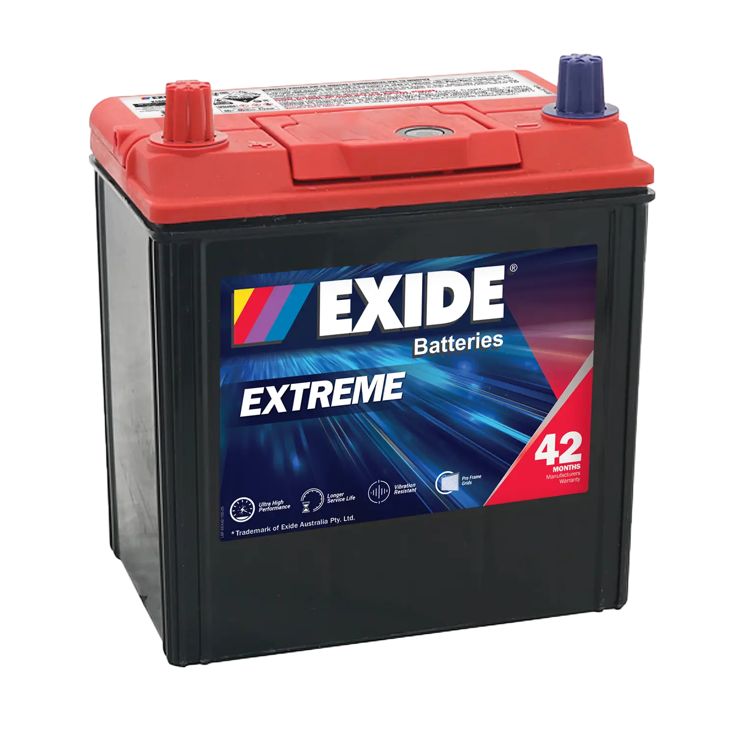 Exide X40DPMF 12V Conventional Battery - 400CCA, 45Ah, 75min RC. Ideal for Passenger Vehicles.