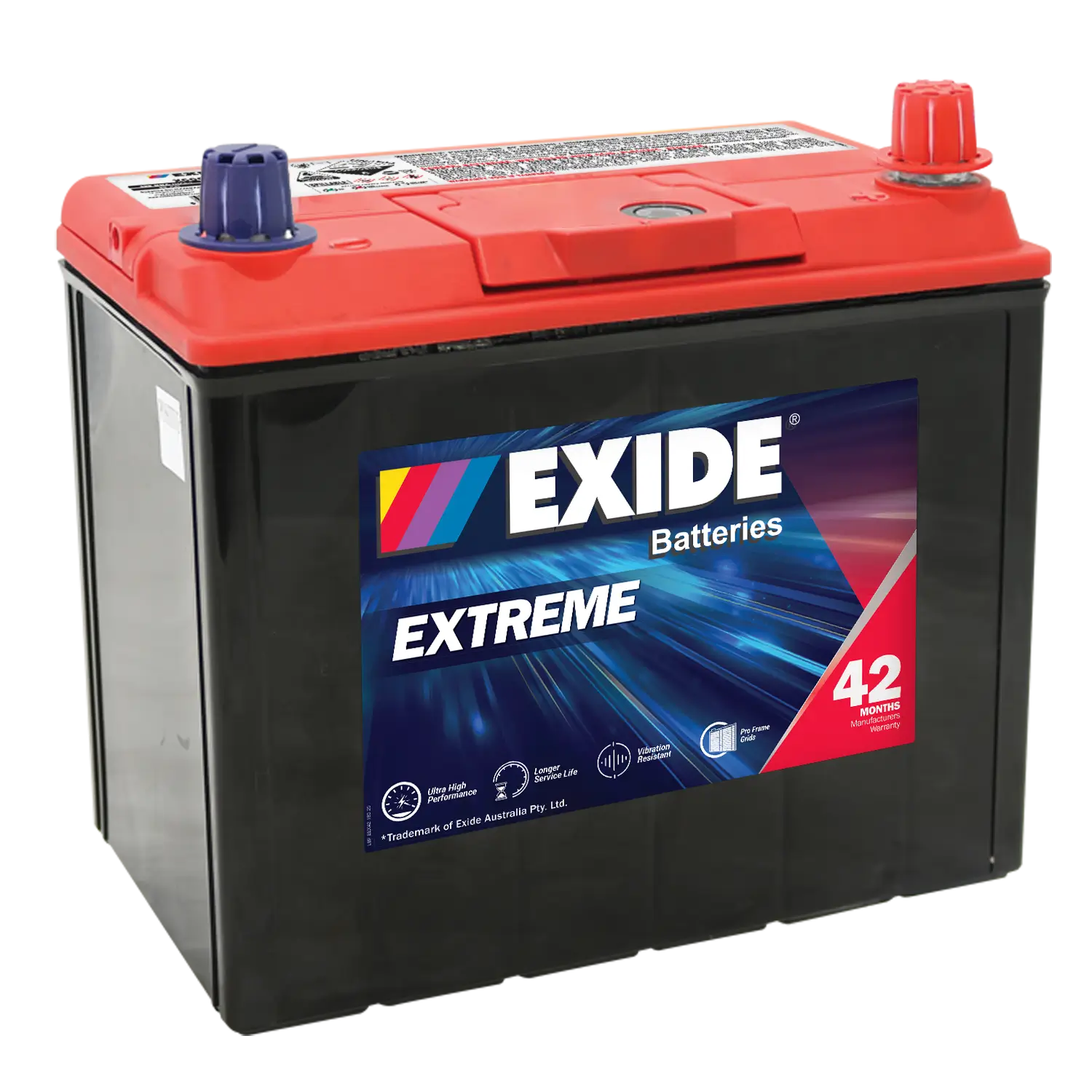 Exide X60CMF 12V Conventional Battery - 480CCA, 56Ah, 90min RC. Ideal for Passenger Vehicles.