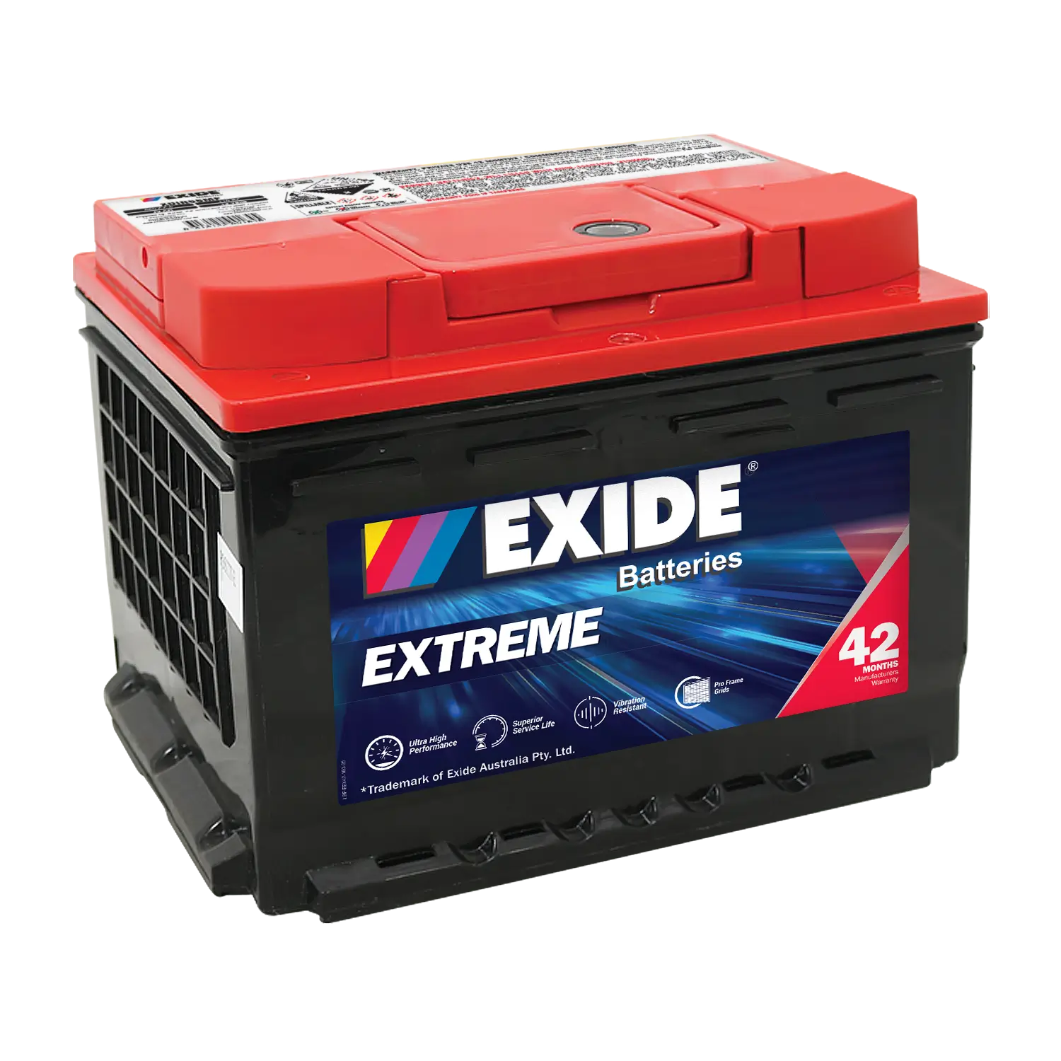 Exide XDIN55MF 12V Conventional Battery - 640CCA, 70Ah, 110min RC. Ideal for European Automotives.