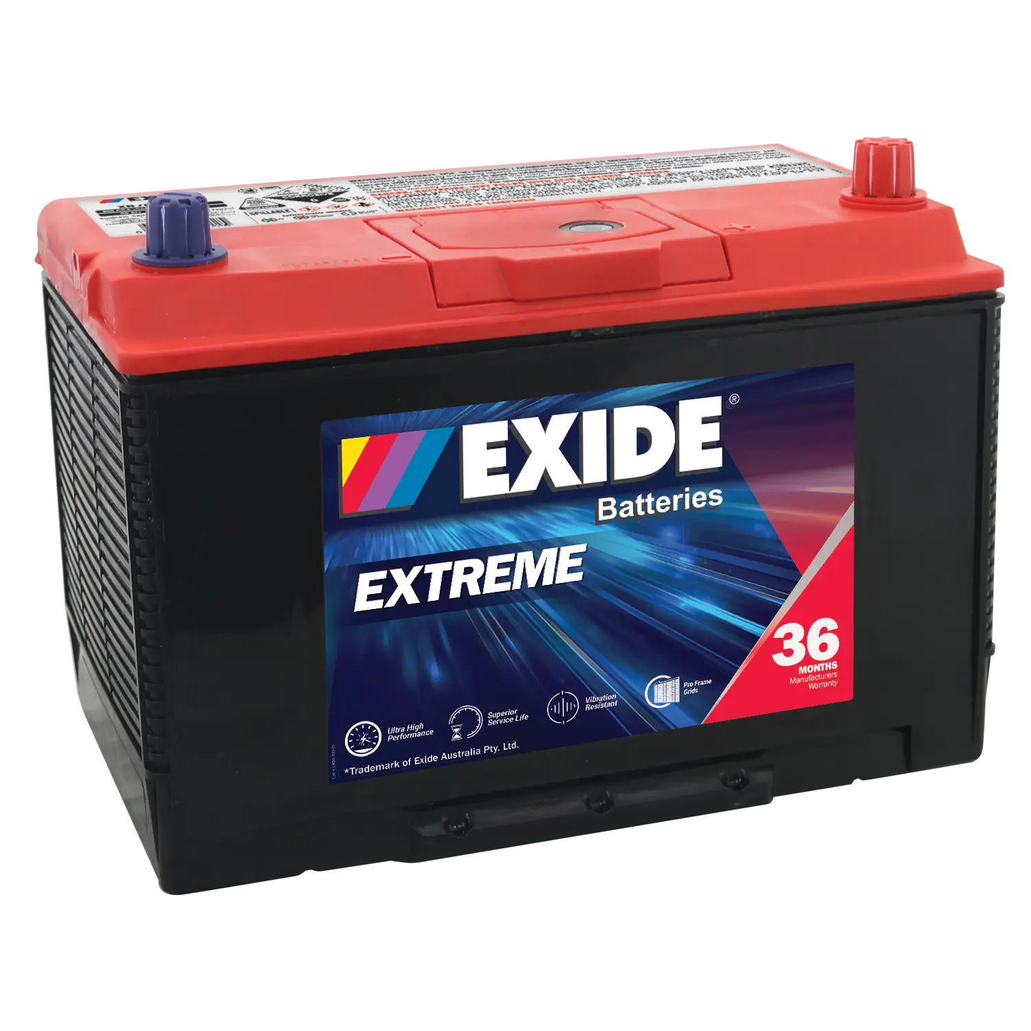 Exide XN70ZZLMF 12V SMF Battery - 830CCA, 95AH, 185min RC. Ideal for SUV/4WD/LIght Commercial Vehicles.