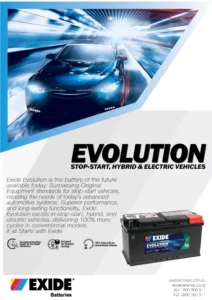 Exide Evolution SKU Line Up