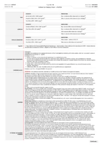 Lithium Ion Battery Pack SDS